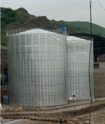 大洼粮食钢板仓的安装全过程不用热焊接